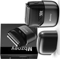 Mbzoey Electric Foil Shavers for Men: Mini Electric Razor for Face - IPX7 Waterproof Cordless Razor with LED Display & Fast Charge - Micro-Comb Technology & Precision Blades，Starry Black