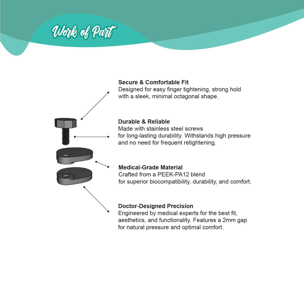 Keloid Compression Earring – Clinically Designed Medical Pressure Helix Earlobe for Ear Keloid Removal, Post-Surgery Healing & Scar Treatment