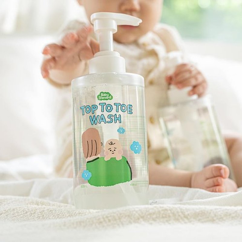 Skiennix Baby Wash & Shampoo - Tear-Free, Plant-Based Foam for Sensitive Skin | 16.9 fl. oz, Unscented