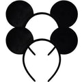 MADO 2 pack mouse ears headbands for adults women little girls boys (black, onesize)