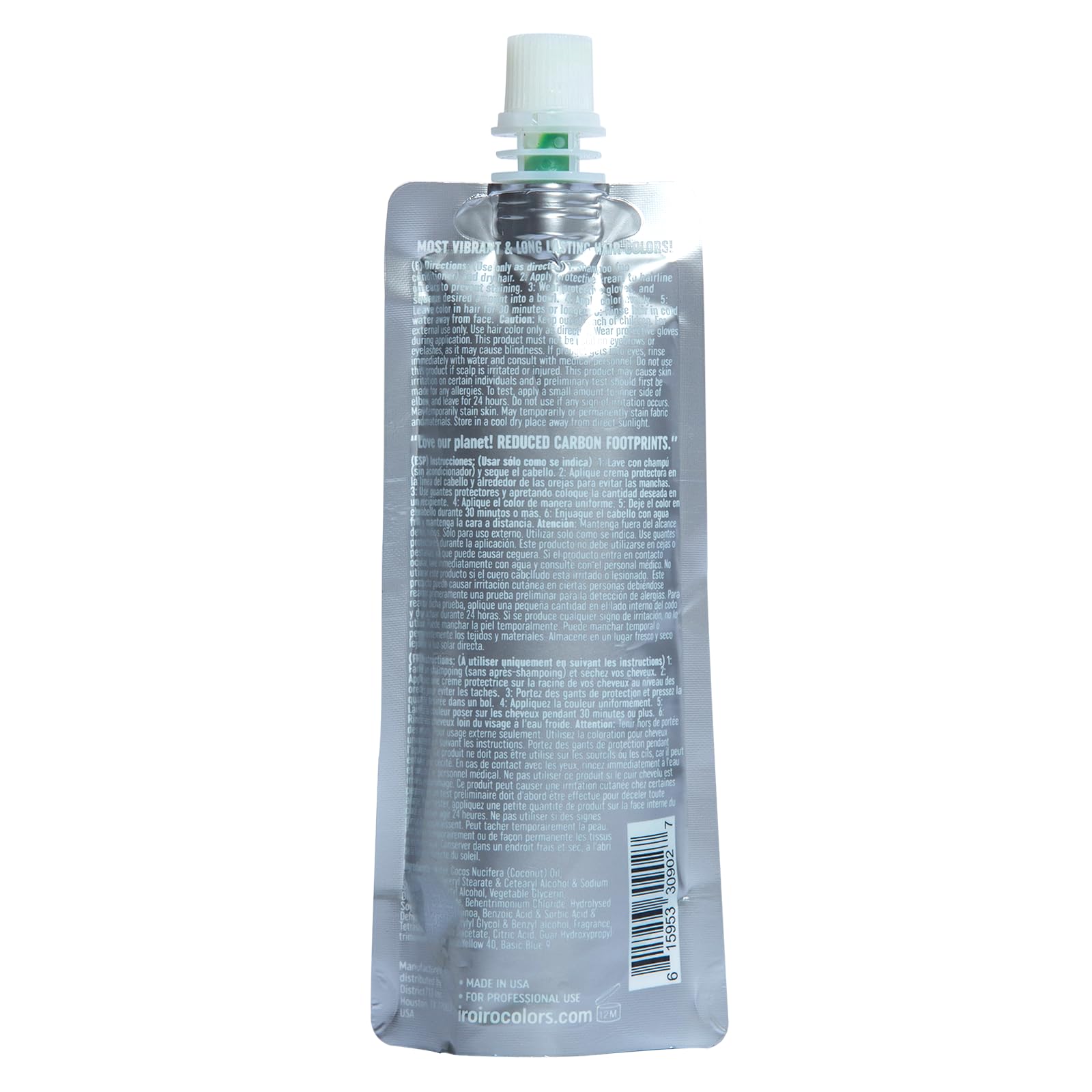 IROIRO Premium Natural Semi-Permanent Hair Color 350 Neon Green (8oz)