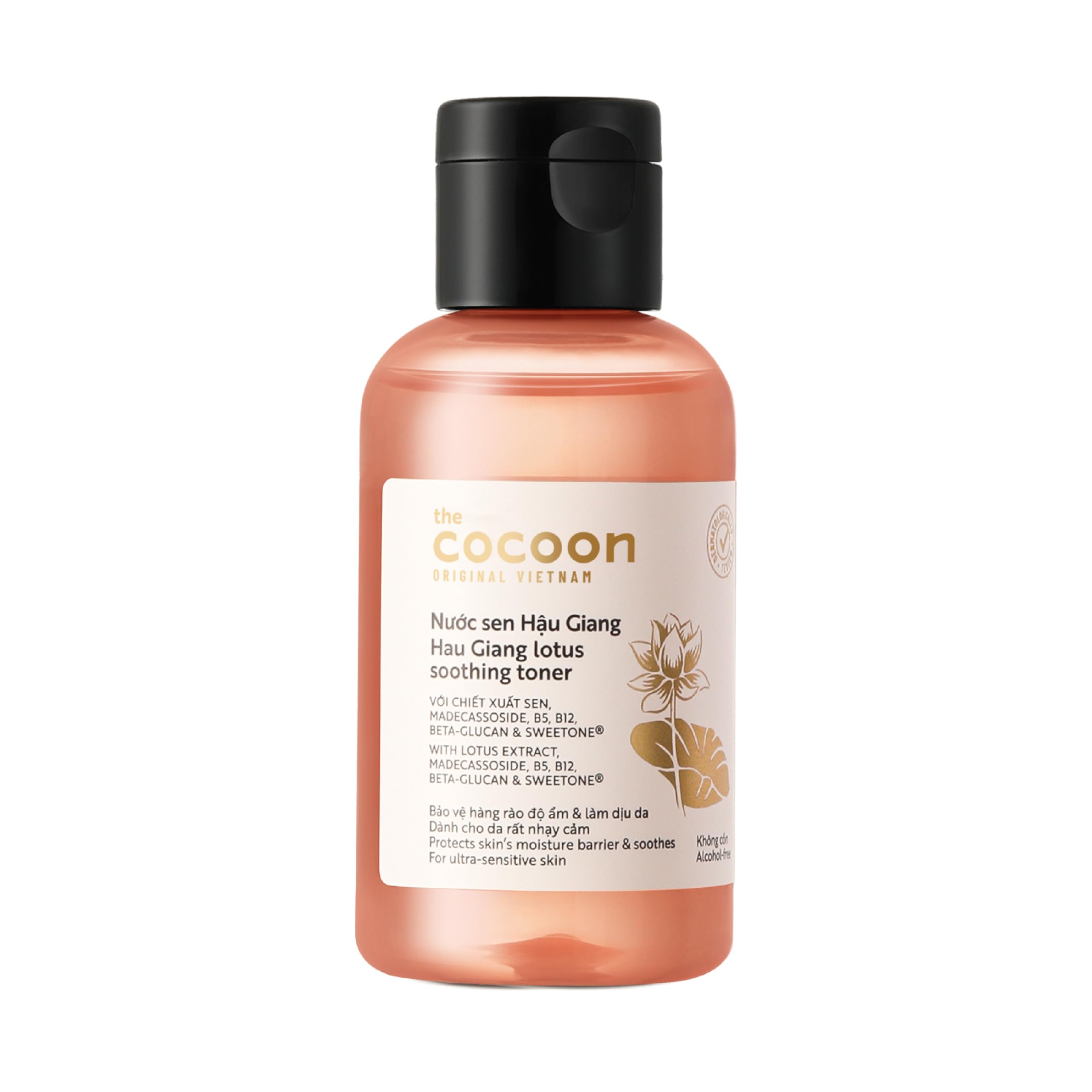Cocoon Lotus Facial Toner, Soothing and Hydrating Face Toner with Madecassoside, Vitamin B5 and B12 for Sensitive, Dry and Irritated Skin, Vegan Skincare, 4.74 fl oz