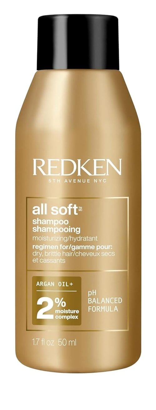 Redken All Soft Shampoo - Moisturizing Formula with Argan Oil for Soft, Hydrated Hair | Safe for Color-Treated Hair