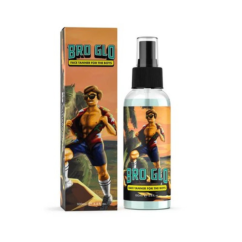 Bro Glo Self Tanner - Easy Sunless Tan for Face & Body | Oil-Free, Quick-Dry Formula - Natural Bronze Gift Set