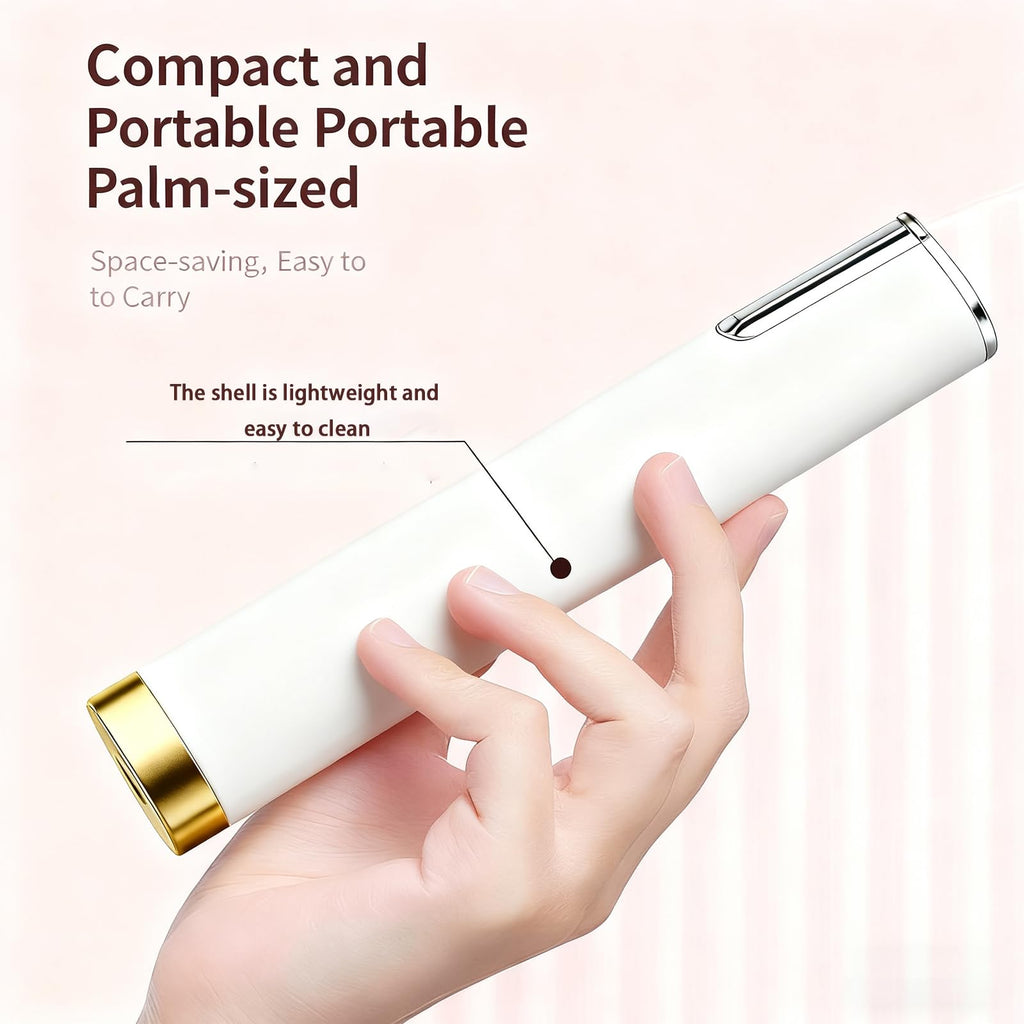 Sonic Dermaplane Razor for Women Face, Professional Dermaplaning Tool with LED Light & 5 Replacement Blades, Facial Hair & Peach Fuzz Remover &Exfoliating Dead Skin, Rechargeable（white)
