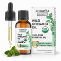 AROMAVITA Wild Oregano Oil Organic - 100% Pure Undiluted Organic Wild Oregano Oil with 86-90% Carvacrol, Immune Support - Plant-Based, Herbal Supplement - Vegan, Non GMO, Gluten Free, 1fl.oz/30ml