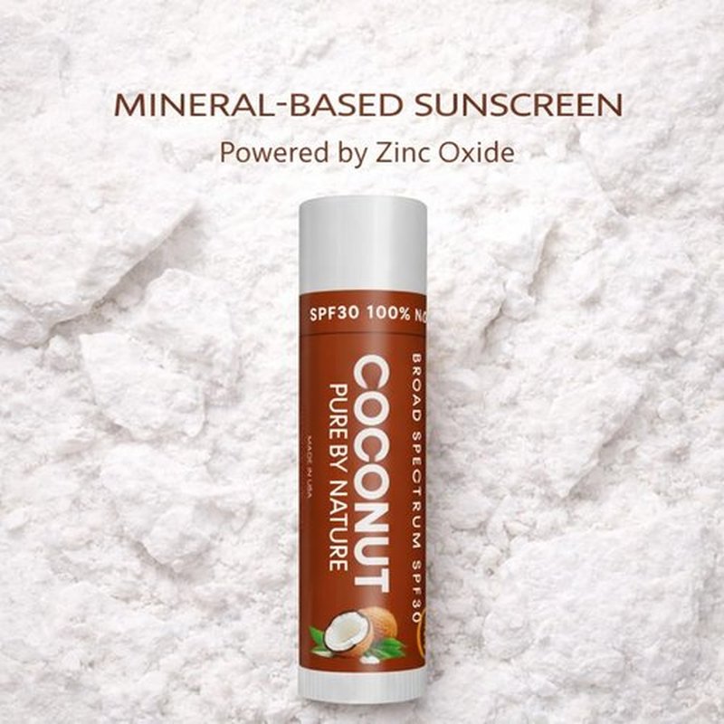 Naturistick UV Pro® Mineral SPF 30 Lip Balm – Coconut (5-Pack), Broad Spectrum Sun Protection