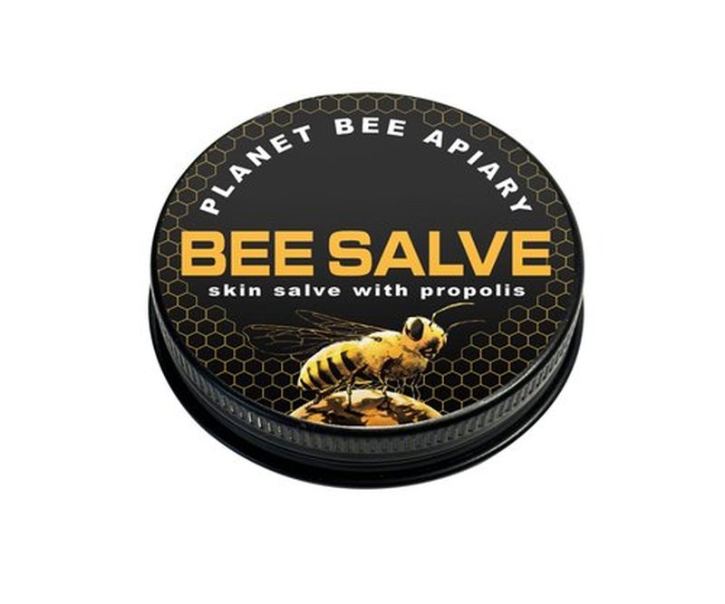 Planet Bee Apiary UNSCENTED BEE SALVE 1oz – Beeswax & Propolis Skin Moisturizer – All Natural, Small Batch