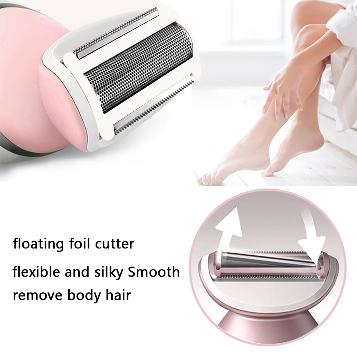 2 Pack BRL140 Replacement Shaver Foil Head Compatible with Philips Women's Electric Shaver BRL140 BRL130 Wet and Dry