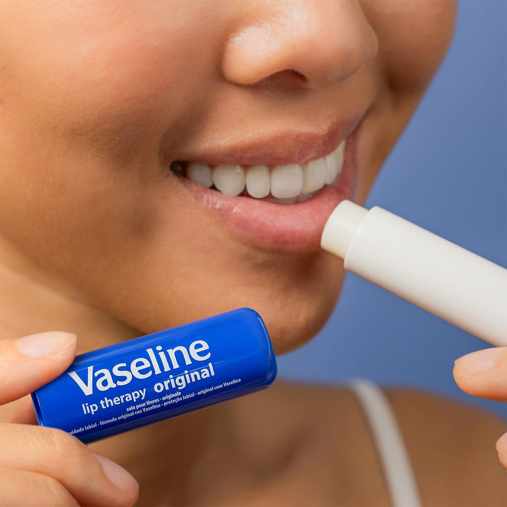 Vaseline Lip Therapy Original 12-Pack – Lip Moisturizer for Dry, Cracked Lips, 0.16 Oz Ea