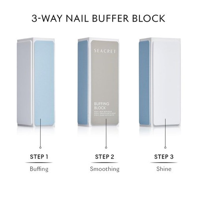 SEACRET Nail Care Kit - Luxury Dead Sea Spa Gift Set for Women, Complete Manicure System with Cuticle Oil, Buffer Block & Full-Size Body Lotion, Natural Nail Repair & Shine, Paraben-Free, 4-Piece Kit