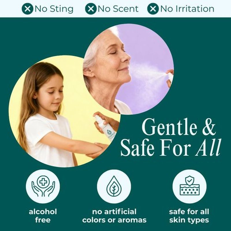 JusSpray™ Hypochlorous Acid Spray for Face and Skin | HOCI Facial Cleanser Mist | 4 oz Hypochlorous Acid for Face, Skin, Acne, Eczema, Body Acne Sprays, Piercing Aftercare, Wound Solution