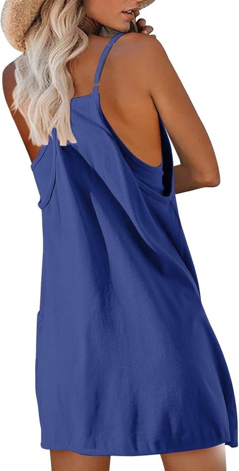 Skiennix Overall Shorts - Women's Casual Summer Rompers with Pockets | Sleeveless Boho Beach Style