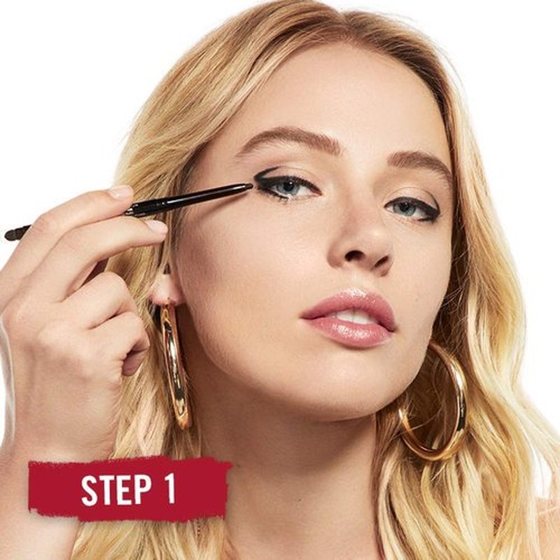Rimmel London Exaggerate Waterproof Eye Definer Eyeliner,Highly Pigmented,Long-Wearing,Built-In Smudger,212,Rich Brown,0.01oz,(Pack of 2)