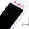 FADLASH Easy Fan Eyelash Extensions 13-16mm Mixed Tray Self Fanning Volume Lash Extensions 0.03-0.10 Rapid Blooming Lash Extensions (0.07-D, 13-16mm Mix)