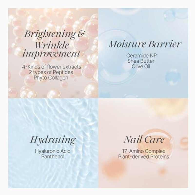 Koelf Rose Petal Satin Hand Mask (10pairs) - Intensive Nourishing, Moisturizing Gloves, Rose Scented Hand Repair Masks with Peptide, Collagen, Shea Butter for Silky Smooth Skin, Hand Treatment