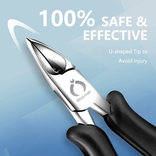 Toenail Clippers for Thick Nails,Nail Clippers for Seniors Toe Nail Clippers Adult Long Handle Safety Ingrown Toenail Tool Fingernail Clippers Black