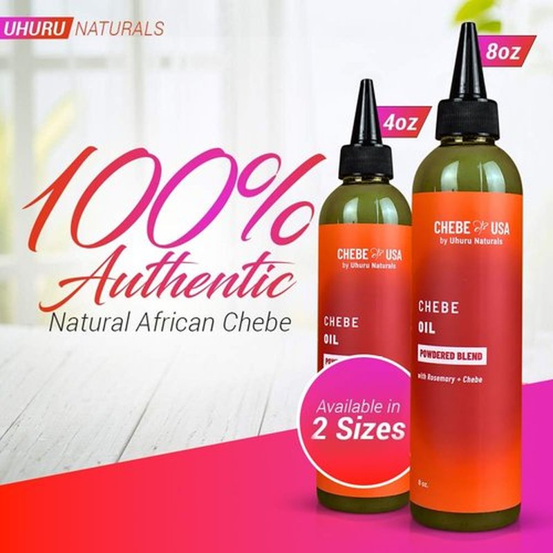 Original Chebe Oil Powdered Blend (4 oz) With Rosemary and Olive | Prevents Breakage, Retains Moisture, Nourishes Multi-Use Supports Length Retention Oil Natural Hair | ChebeUSA byUhuru Naturals