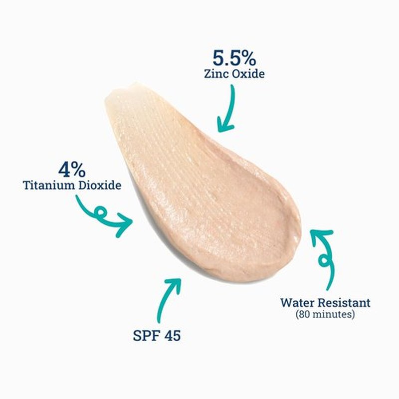 CoTZ Mineral Sunscreen Stick SPF 45 - Water Resistant Zinc Oxide Formula | Sheer Finish | 1 oz / 30 g
