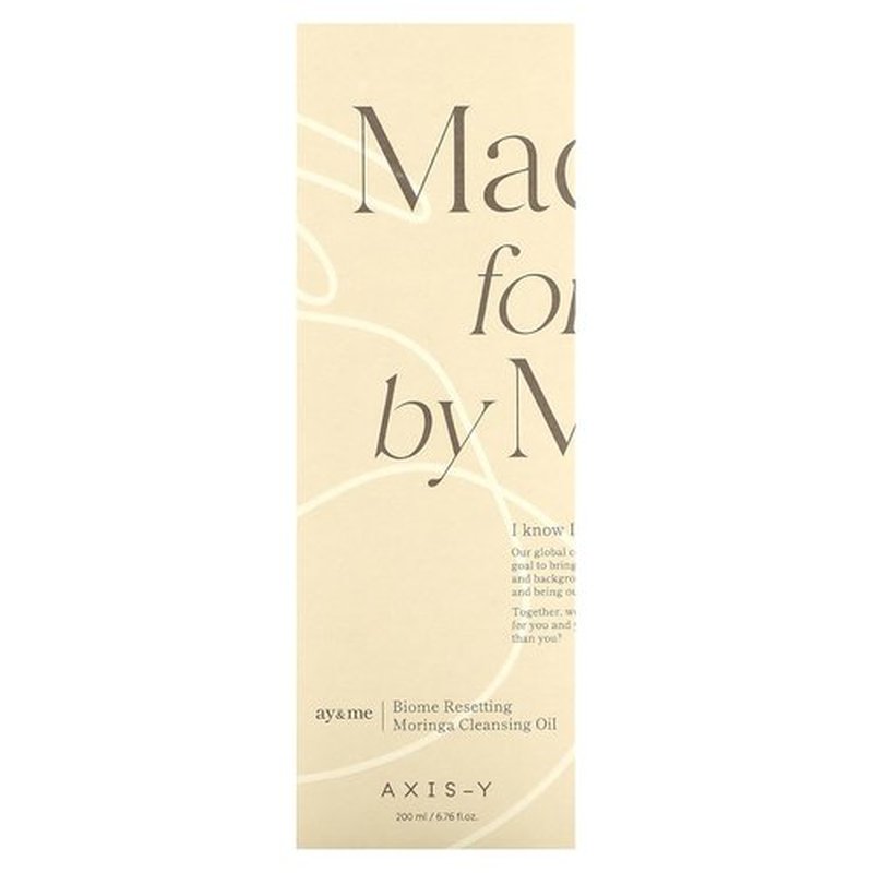 AXIS-Y Moringa Cleansing Oil - Nourishing & Hydrating Gentle Face Cleanser for All Skin Types | 6.76 fl. oz.