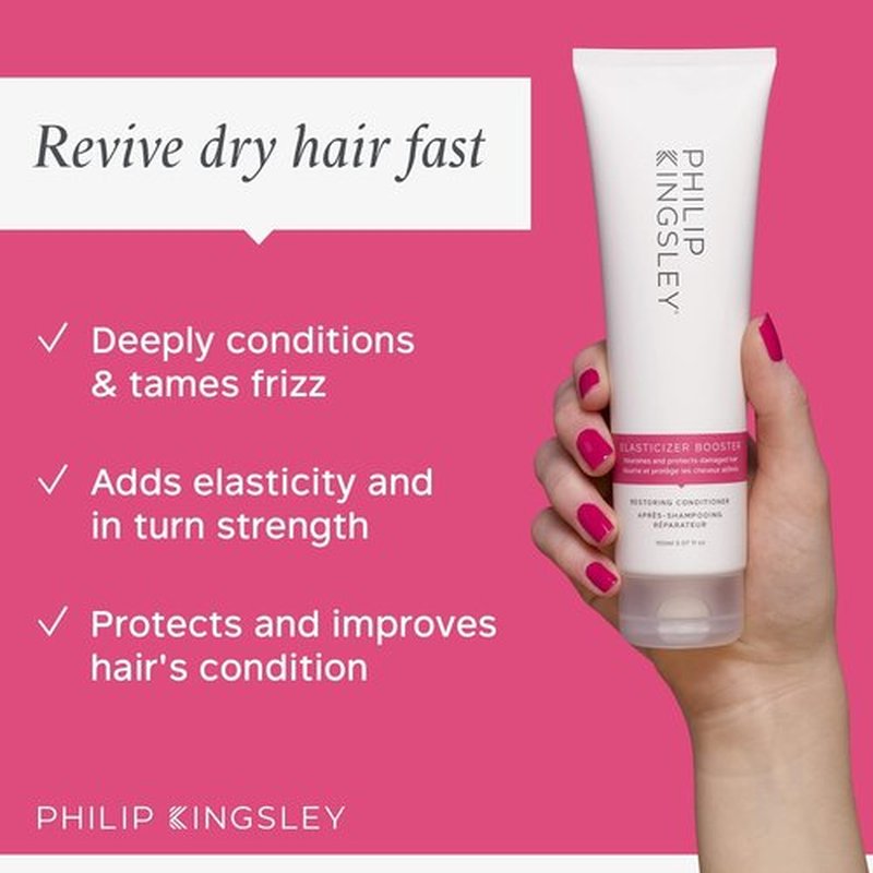 Philip Kingsley | Elasticized Booster Restoring Conditioner | Deep-Conditioning Treatment for All Hair Types | Reduces Breakage, Adds Shine & Bounce | 5.74oz