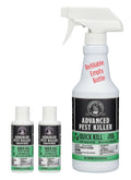Grandpa Gus's Advanced Natural Pest Control with Clove & Cottonseed Oil - Indoor/Outdoor Insect Killer for Spiders, Ants, Roaches, Earwigs & Bed Bugs, Pet-Friendly, Concentrate 2 Pack + Spray Bottle