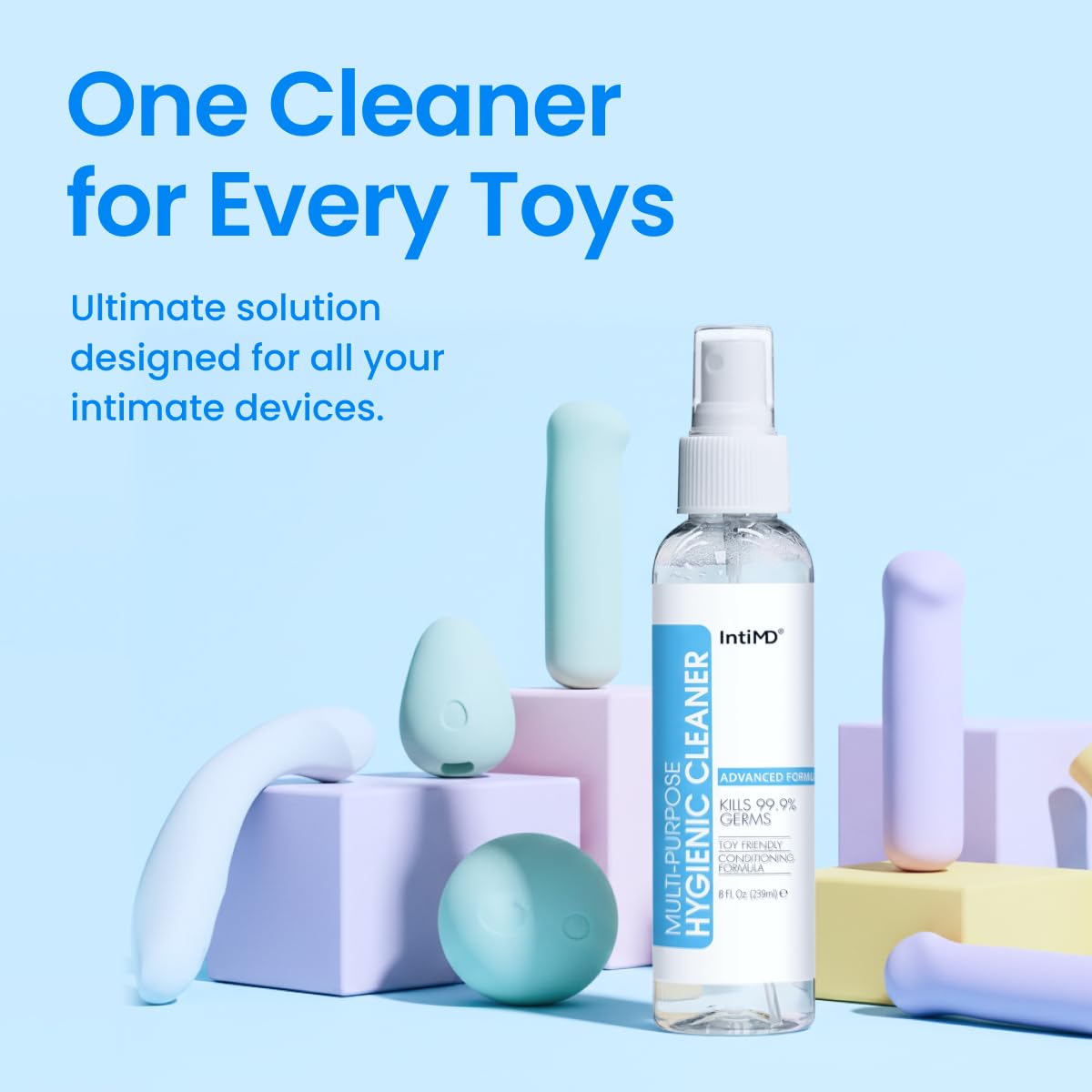 IntiMD Multi-Purpose Hygienic Toy Cleaner, Pro-Skin Formula, Silicone Safe