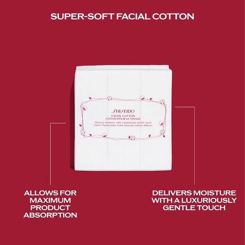 Shiseido Treatment Softener - Hydrating Formula for Smooth, Refined Skin | 150 mL + 165 Facial Cotton Pads
