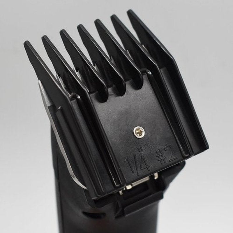 Professional A5 Style Animal Hair Clipper Attachment Guard Guide Cutting Combs 76926-900, Compatible with Oster Classic 76 A5 Andis AG BG Wahl KM Pet Groomers (Black, #2-1/4")