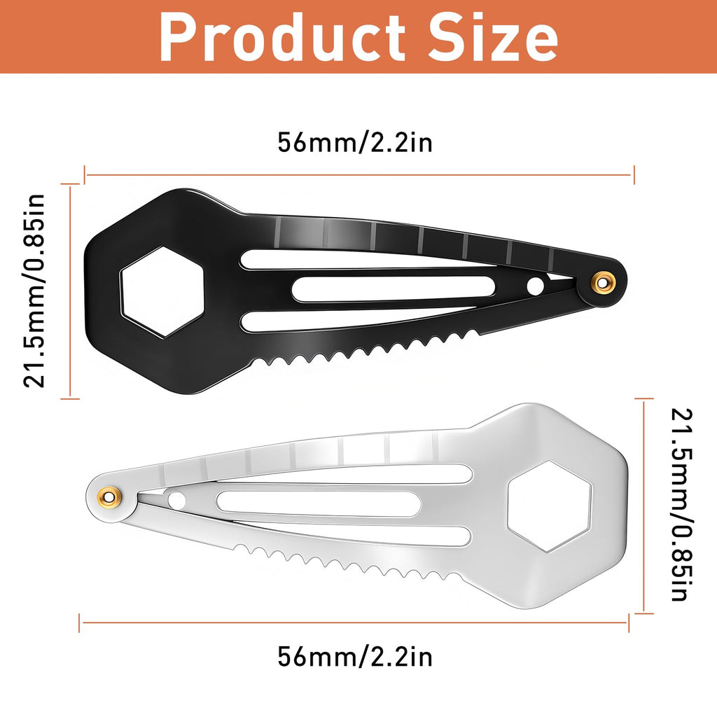 VinBee Self Defence Hair Clips for Women, Tactical Hair Clip,Multi-Functional HairBarrettes Mini Pins Stainless Steel, Self-Defense EDC Survival Kit-10 Pack