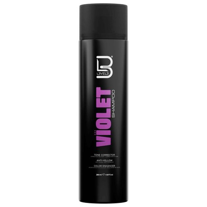 L3 Level 3 Violet Shampoo with Color Protection - Moisture Balance - Hair Repair and Strengthen - 9.47 Fl Oz