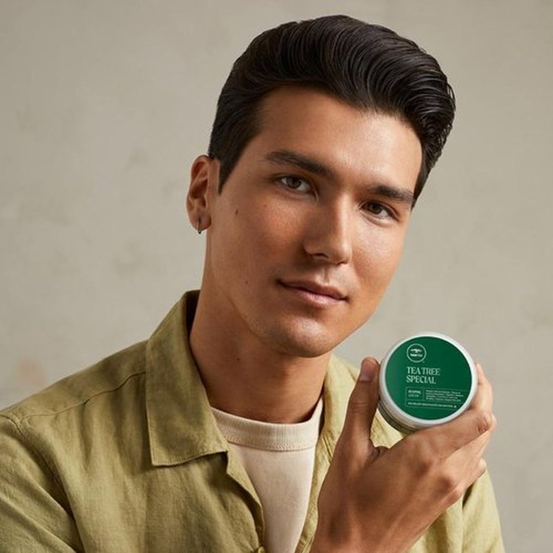 Tea Tree Shaping Cream - Long-Lasting Hair Styling Cream with Matte Finish for All Hair Types