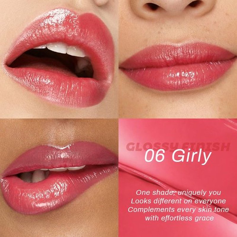 Evpct Girly Pink Honey Lipstick - Moisturizing Tinted Lip Balm for Hydrating Shine | Lightweight Color Gloss