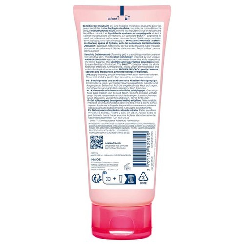 Bioderma Sensibio Micellar Cleansing Gel - Gentle Makeup Remover for Sensitive Skin
