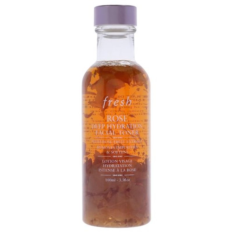 Fresh Rose Deep Hydration Facial Toner - Nourishing Formula for Glowing Skin | 3.3 oz