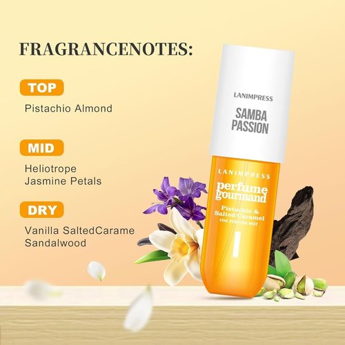 Skiennix Travel Size Perfume | Irresistible Vanilla & Caramel Hair Mist & Body Spray - 3 Fl Oz