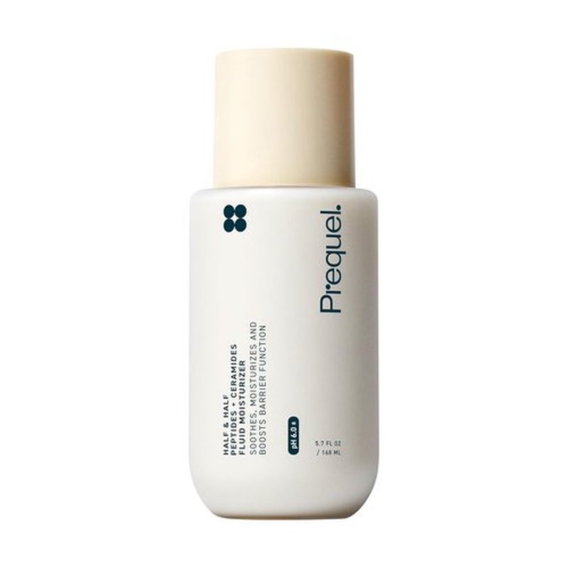 Prequel Skin Half and Half Moisturizer - Lightweight Ceramide Peptide Lotion for All Skin Types