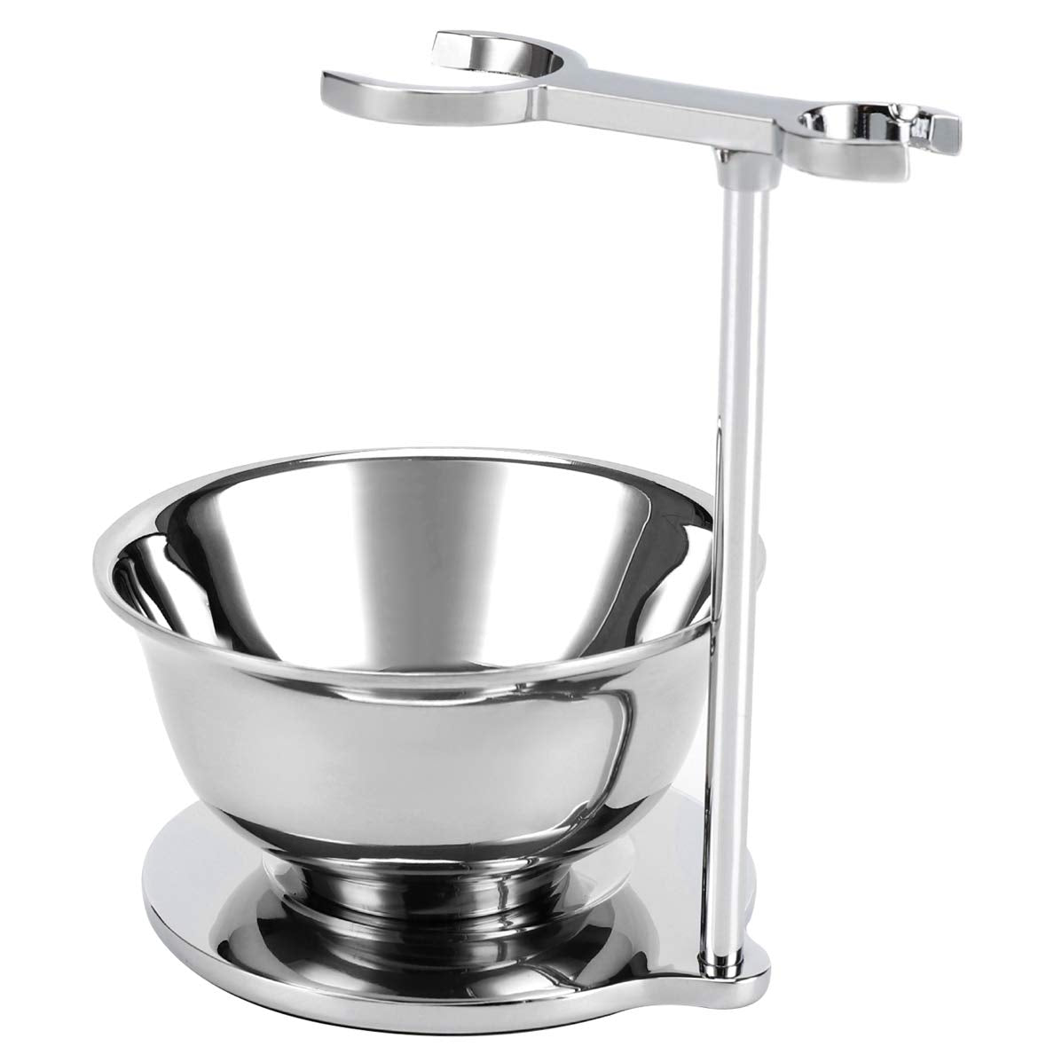 SANWA Deluxe Shaving Kit for Men,Stainless Steel Shaving Razor&Brush Stand Holder Soap Bowl Shave Brush Kit,Compatible with Manual & Gillette Razors - Organized Storage