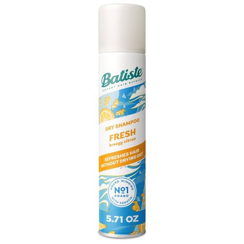 Batiste Dry Shampoo, Fresh Fragrance, Refresh Hair and Absorb Oil Between Washes, Waterless Shampoo for Added Hair Texture and Body, 5.71 oz