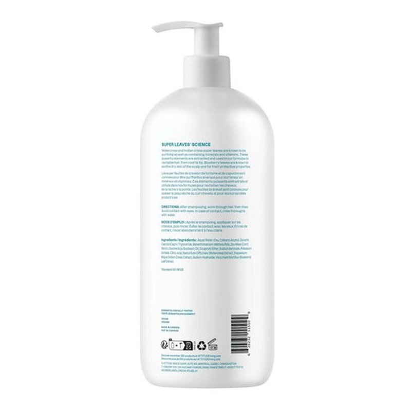 ATTITUDE Extra Gentle Hair Conditioner, Soothes Dry Scalp, Naturally Derived Ingredients, Vegan Detangler, Dermatologically Tested, Unscented, 32 Fl Oz