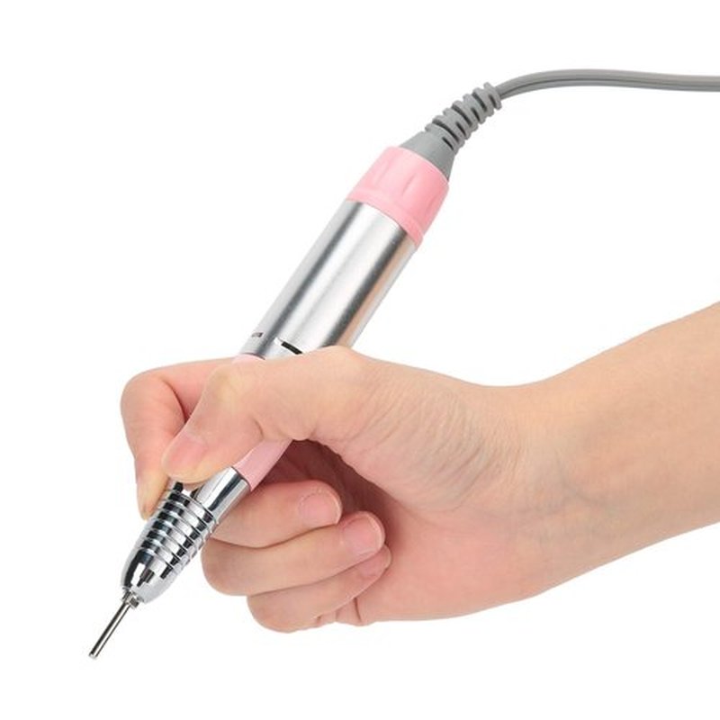 Metal Nail Art Grinding & Polishing Pen - Replacement Handpiece for Nail Drill Machine