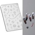 Nail Art Silicone Mold, Nail Decoration Silicone Mould, 3D Nail Art Carving Mold Templates for Precise Embossed Pattern, Nail Tools Nail Charms for Acrylic Nail DIY Craft (Cross)