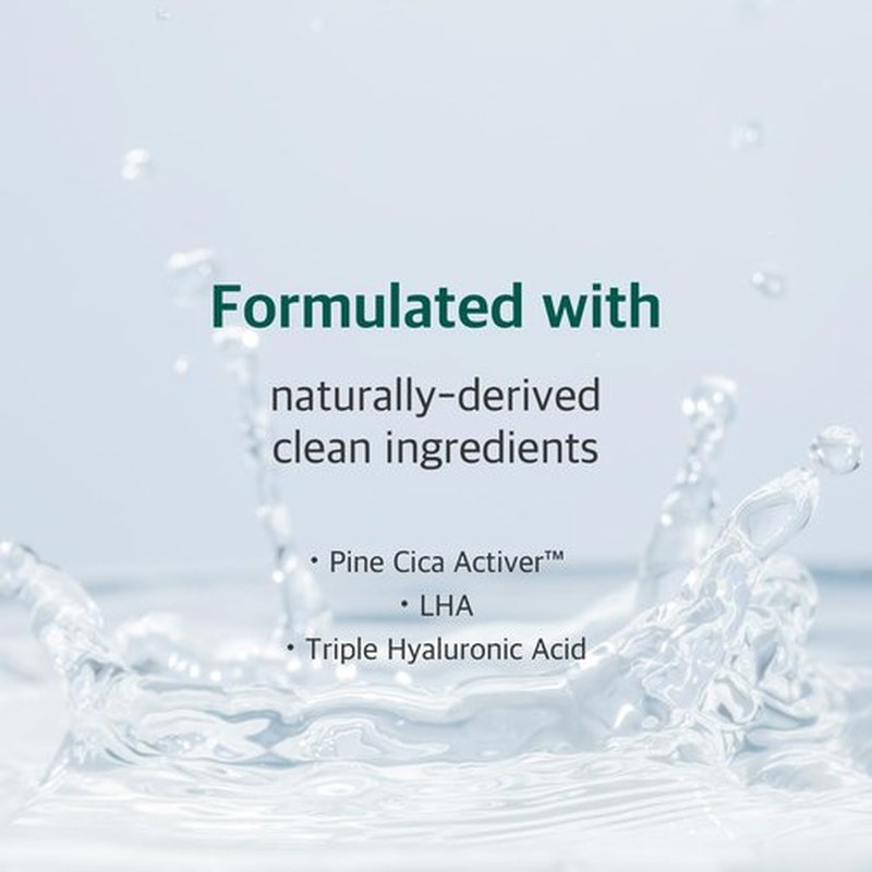 ROUND LAB Pine Calming Cica Pad 50pcs, 7cm Wide Cooling and Soothing Toner Pads with Pine Cica, BHA + LHA, and Hyaluronic Acid for Heated, Acne-Prone Skin, Multi-Zone Hydration, Korean Skincare