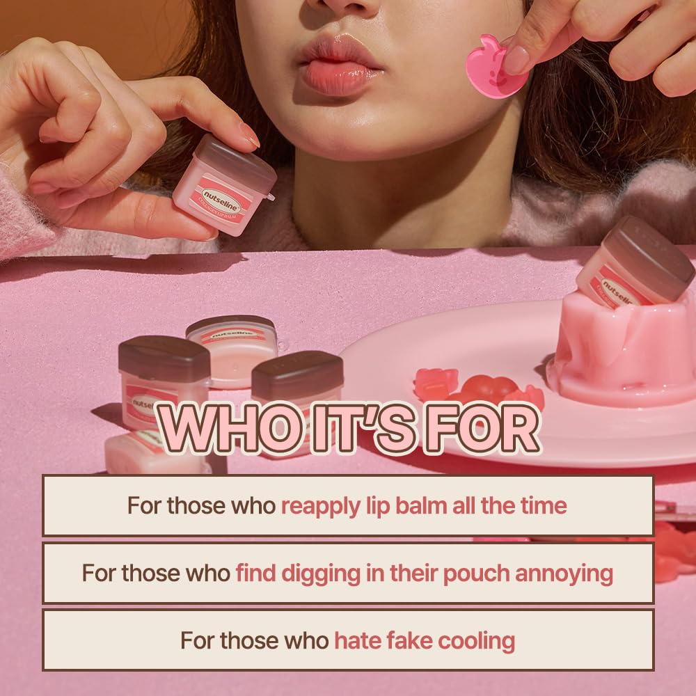 Nutseline Super Nut Collagen Keyring Lip Balm 11ml – 3-in-1 Lip Care Korean Skin Care, Plumps & Firms Lips, Collagen-Boosting, Shea Butter Formula for Hydration & Smoothness, Portable Keyring Design