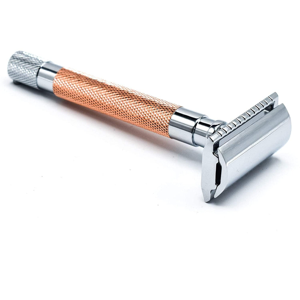Parker 56R Rose Gold Three-Piece Double Edge Safety Razor