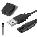 Charger Cable for Skull Pitbull Charger, Palm, Butterfly Kiss and Beast Clipper PRO Shaver, Charger Cable Cord with Wall Charger Adapter for Skull Pitbull Gold PRO Pitbull Platinum PRO