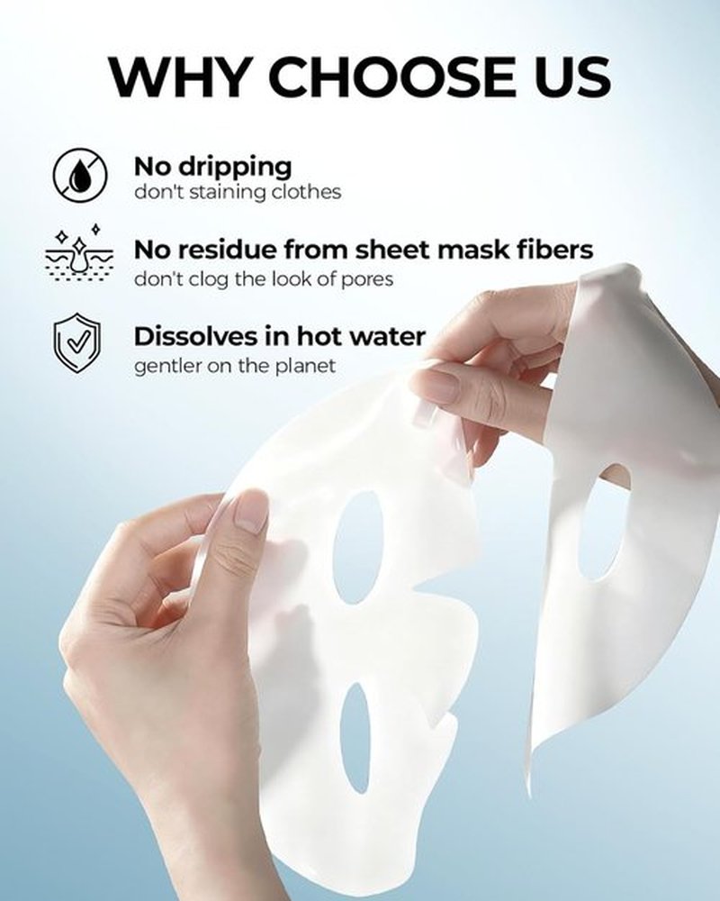 Skiennix Bio-Collagen Face Mask - Hydrating Overnight Treatment for Fine Lines & Firming | 6 Pack