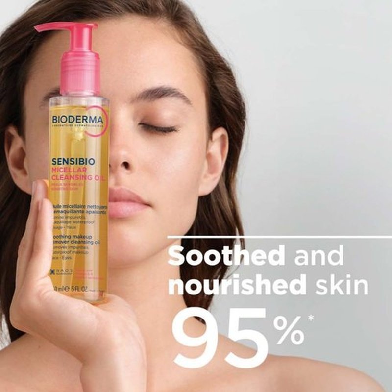 Bioderma Sensibio Micellar Cleansing Oil - Gentle Deep Cleanser for Sensitive Skin | 6.7 Fl Oz