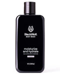 Black Wolf Moisturizing Body Wash - Hydrating Sandalwood Cleanser for Men | Dry & Sensitive Skin Care with Hyaluronic Acid, Aloe Vera & Jojoba Oil