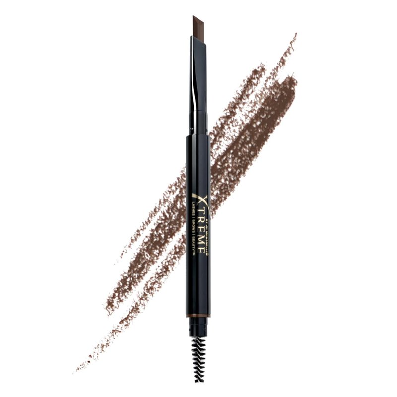 Xtreme Lashes Brow Pencil - Medium Brown, Waterproof & Smudge-Proof, Long-Lasting Vegan Makeup